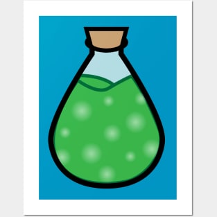 DIY Single Green Potion or Poison for Tabletop Board Games (Style 2) Posters and Art